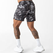 HYBRID TRAINING SHORT (7" INSEAM) - BLACK CAMO