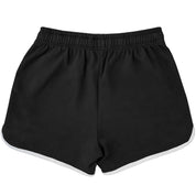 VINTAGE COTTON SHORTS (MID THIGH CUT) - BLACK