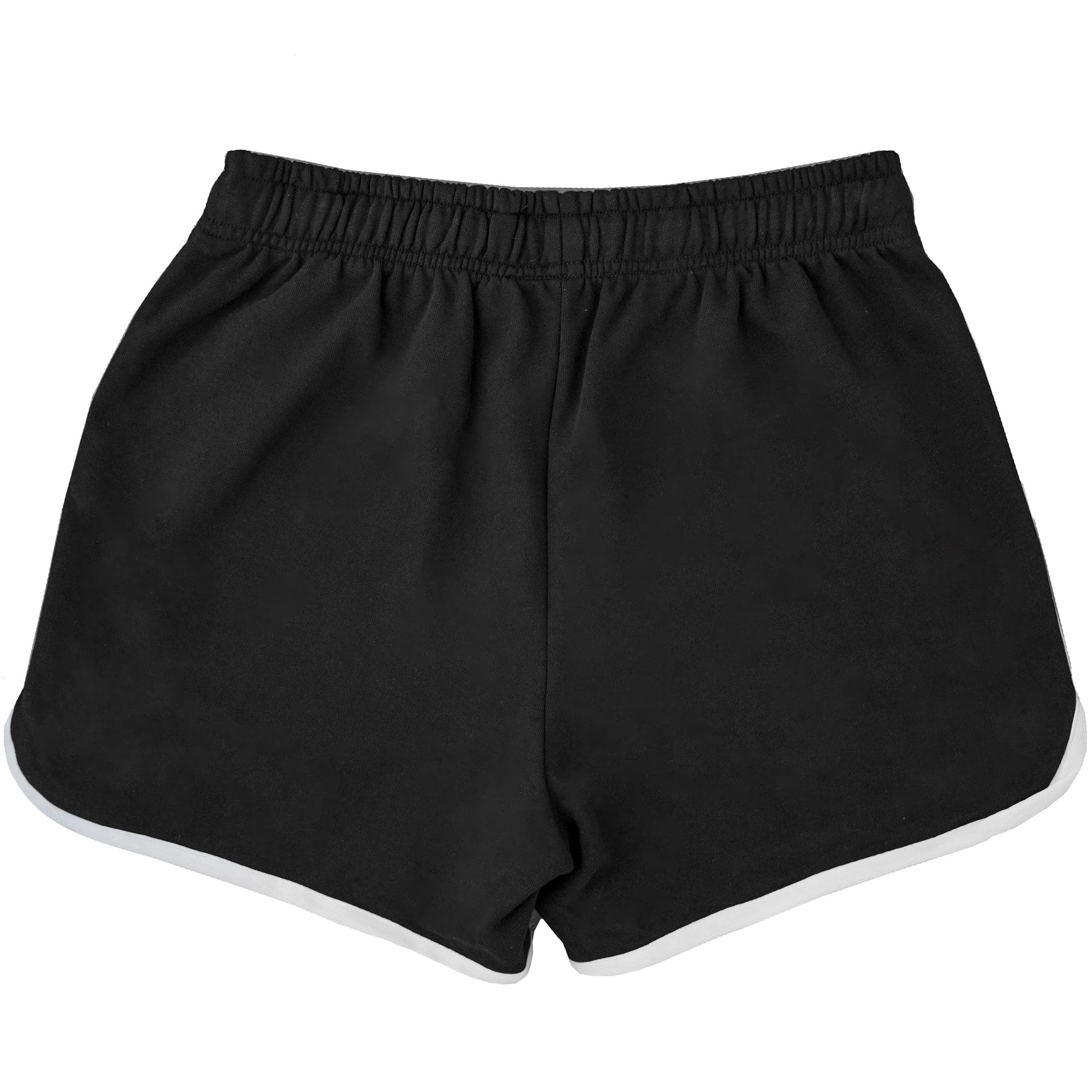 VINTAGE COTTON SHORTS (MID THIGH CUT) - BLACK