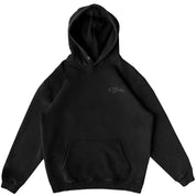 OVERSIZED LUX HOODIE "LOVE SEEING YOU HAPPY" - BLACKOUT