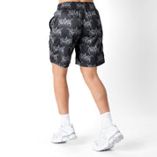 RELAXED CUT SHORTS ALL OVER - BLACKOUT