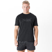THE GYM IS MY PSYCH WARD T-SHIRT - BLACKOUT