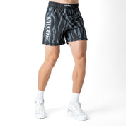 BSEM FIGHT SHORTS (THAI CUT) - BLACK ZEBRA
