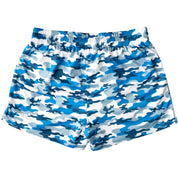 MUAY THAI SHORTS (MID THIGH CUT) - BLUE CAMO