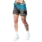 BSEM FIGHT SHORTS (THAI CUT) - BLUE / GOLD