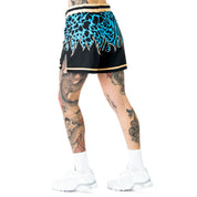 BSEM FIGHT SHORTS (THAI CUT) - BLUE / GOLD