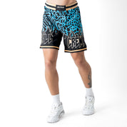BSEM FIGHT SHORTS (RELAXED CUT) - BLUE / GOLD