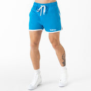VINTAGE COTTON SHORTS (MID THIGH CUT) - BLUE