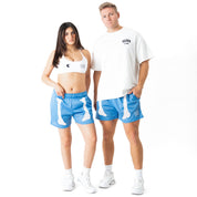 VENTED MESH SHORTS BONE DRY - BLUE / WHITE