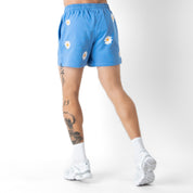 COTTON SHORTS (MID THIGH CUT) DAISY - BLUE