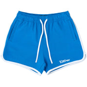 VINTAGE COTTON SHORTS (MID THIGH CUT) - BLUE