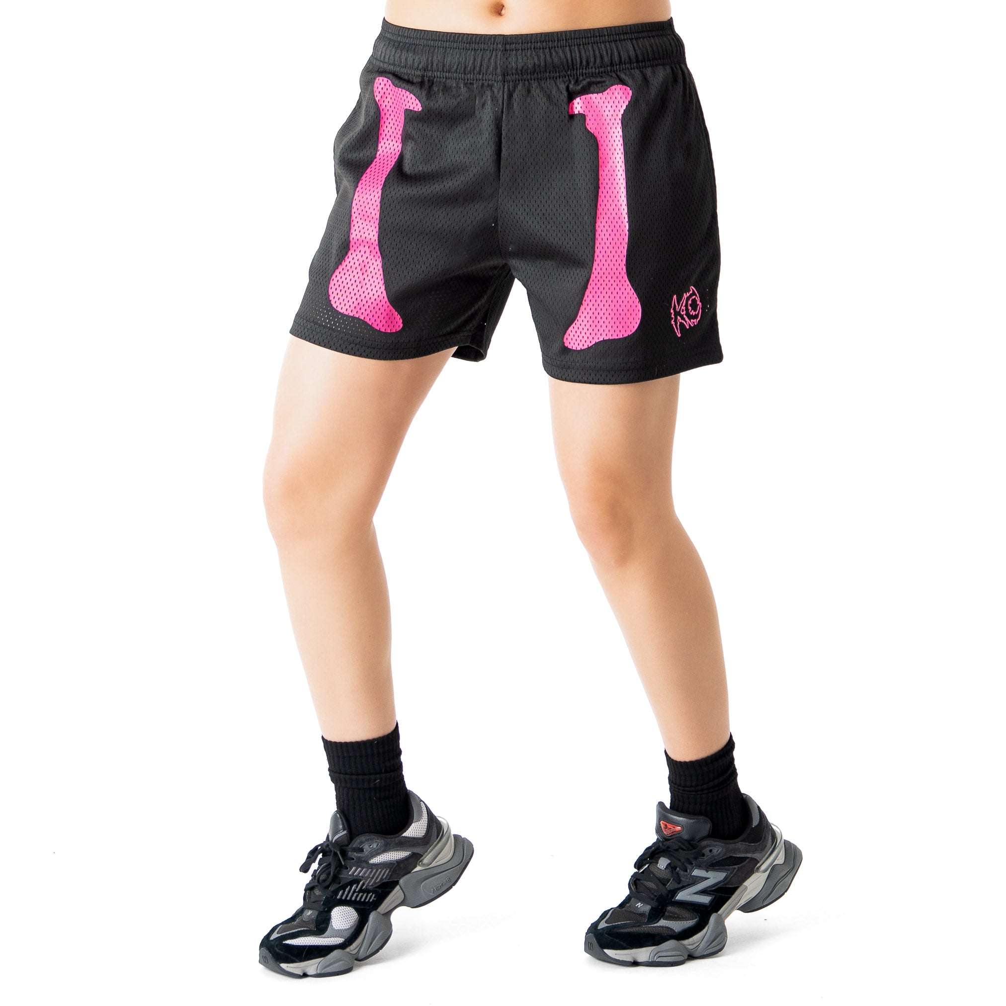 VENTED MESH SHORTS BONE DRY - BLACK / PINK