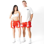 VENTED MESH SHORTS BONE DRY - RED / WHITE