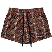 MUAY THAI SHORTS (MID THIGH CUT) - RATTLESNAKE