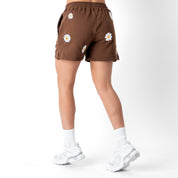 COTTON SHORTS (MID THIGH CUT) DAISY - BROWN