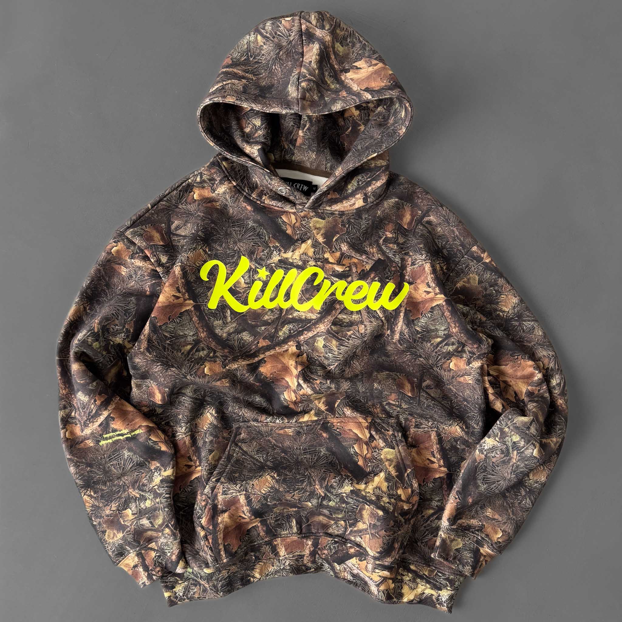 OVERSIZED LUX "SCRIPT" HOODIE - CAMO / GREEN