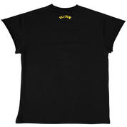 LONE WOLF CAP SLEEVE T-SHIRT - BLACK