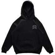 OVERSIZED LUX CHROME HOODIE - BLACKOUT