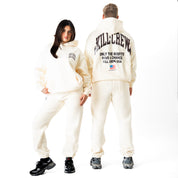 OVERSIZED LUX CHROME HOODIE - CREAM