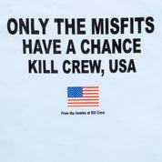 OVERSIZED LUX CHROME HOODIE - BLUE