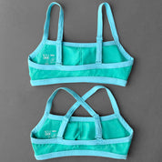 COLOR BLOCK SPORTS BRA - TEAL