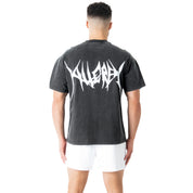 RELAXED FIT LUX "COMFORT ZONE" T-SHIRT - BLACK / WHITE