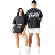 RELAXED FIT LUX "COMFORT ZONE" T-SHIRT - BLACK / WHITE