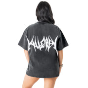 RELAXED FIT LUX "COMFORT ZONE" T-SHIRT - BLACK / WHITE