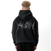 OVERSIZED LUX "COMFORT ZONE" HOODIE - BLACKOUT