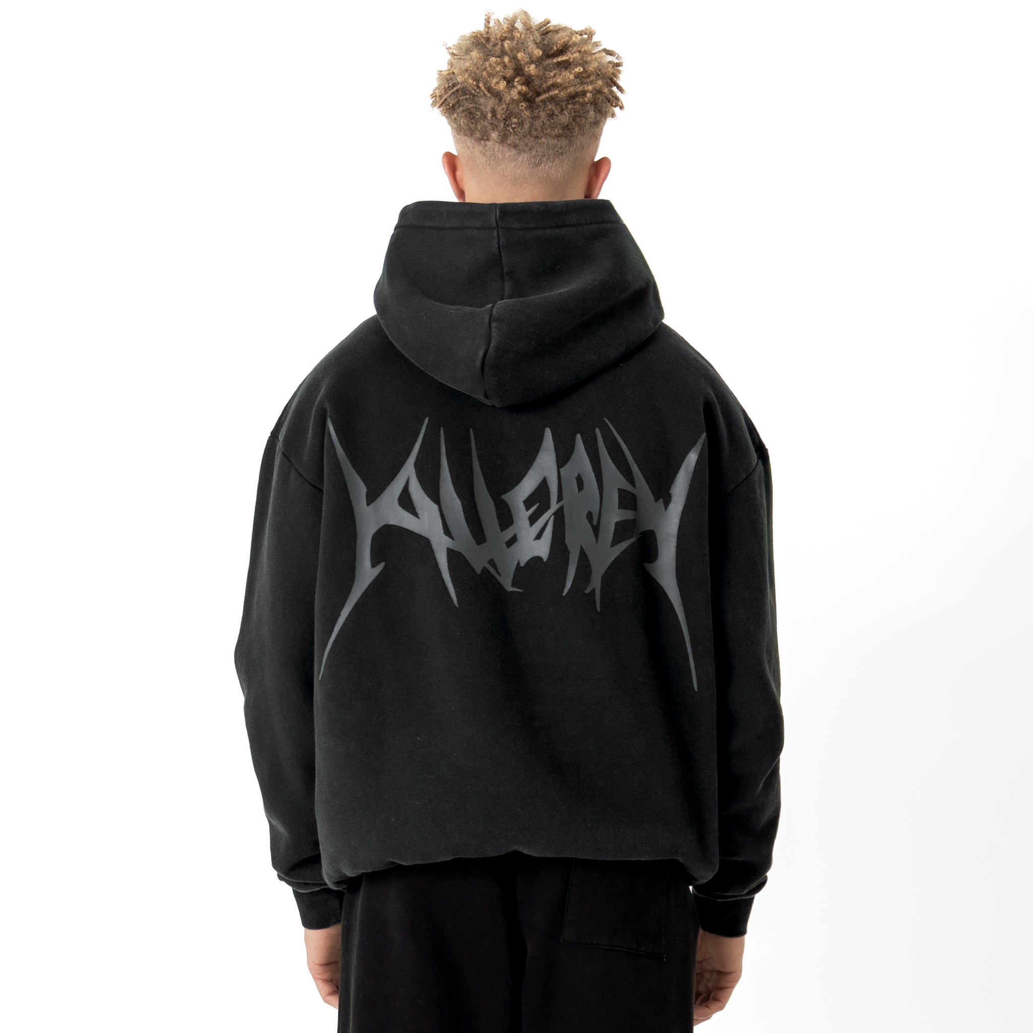 OVERSIZED LUX "COMFORT ZONE" HOODIE - BLACKOUT