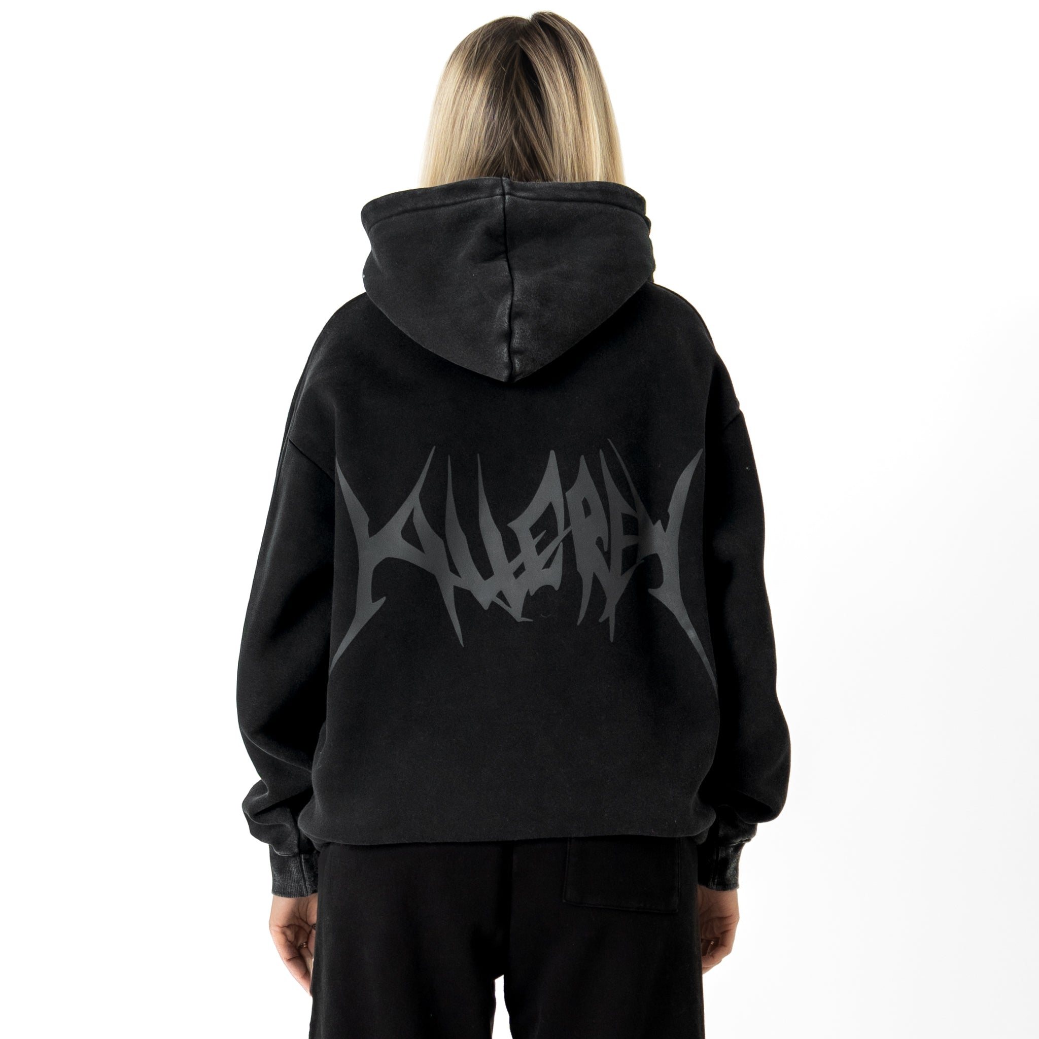 OVERSIZED LUX "COMFORT ZONE" HOODIE - BLACKOUT