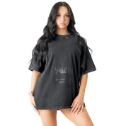 RELAXED FIT LUX "COMFORT ZONE" T-SHIRT - BLACKOUT