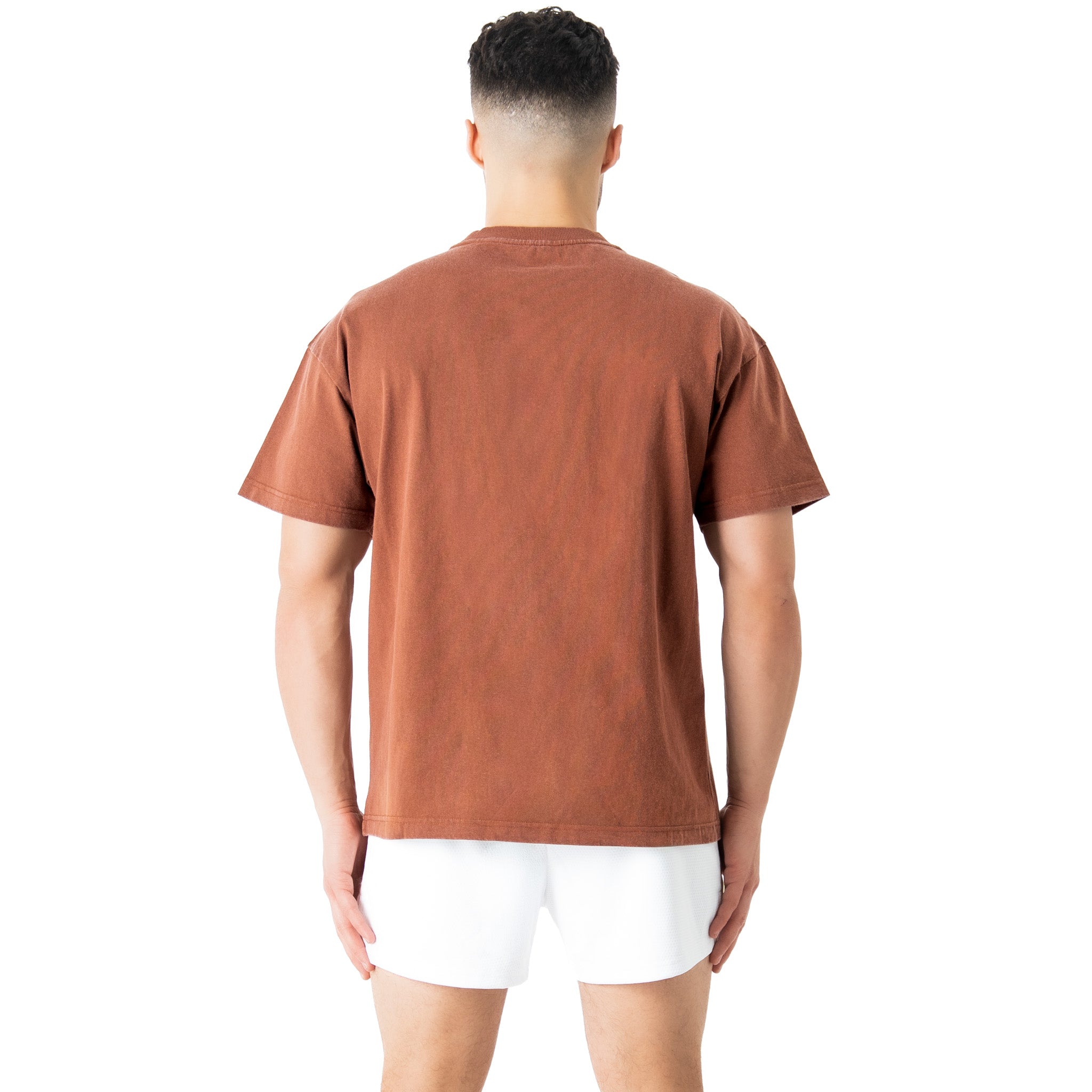 OVERSIZED DEMONS TOUR T-SHIRT - BROWN / RED