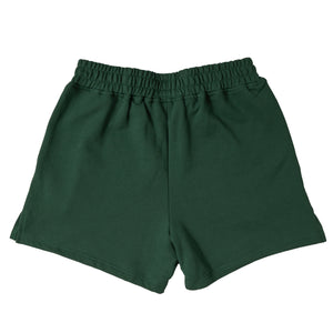 COTTON SHORTS (MID THIGH CUT) BARBWIRE - GREEN / WHITE