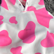OVERSIZED LUX "MOO MOO" HOODIE - PINK