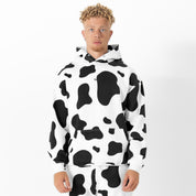OVERSIZED LUX "MOO MOO" HOODIE - BLACK