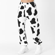 OVERSIZED LUX "MOO MOO" SWEATPANTS - BLACK