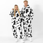 OVERSIZED LUX "MOO MOO" SWEATPANTS - BLACK