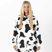 OVERSIZED LUX "MOO MOO" HOODIE - BLACK