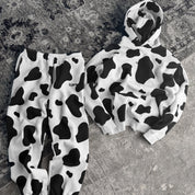OVERSIZED LUX "MOO MOO" HOODIE - BLACK
