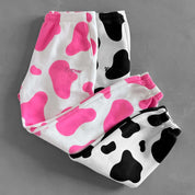 OVERSIZED LUX "MOO MOO" SWEATPANTS - PINK