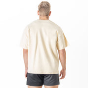 NATURAL COTTON PSYCHOTIC CLOWN T-SHIRT - CREAM