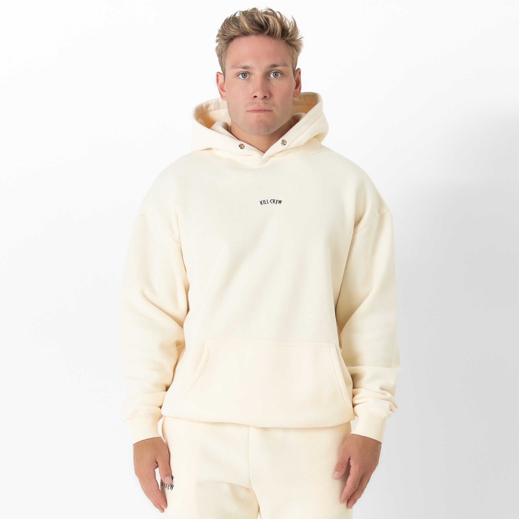 OVERSIZED LUX "SIMPLE" HOODIE - CREAM
