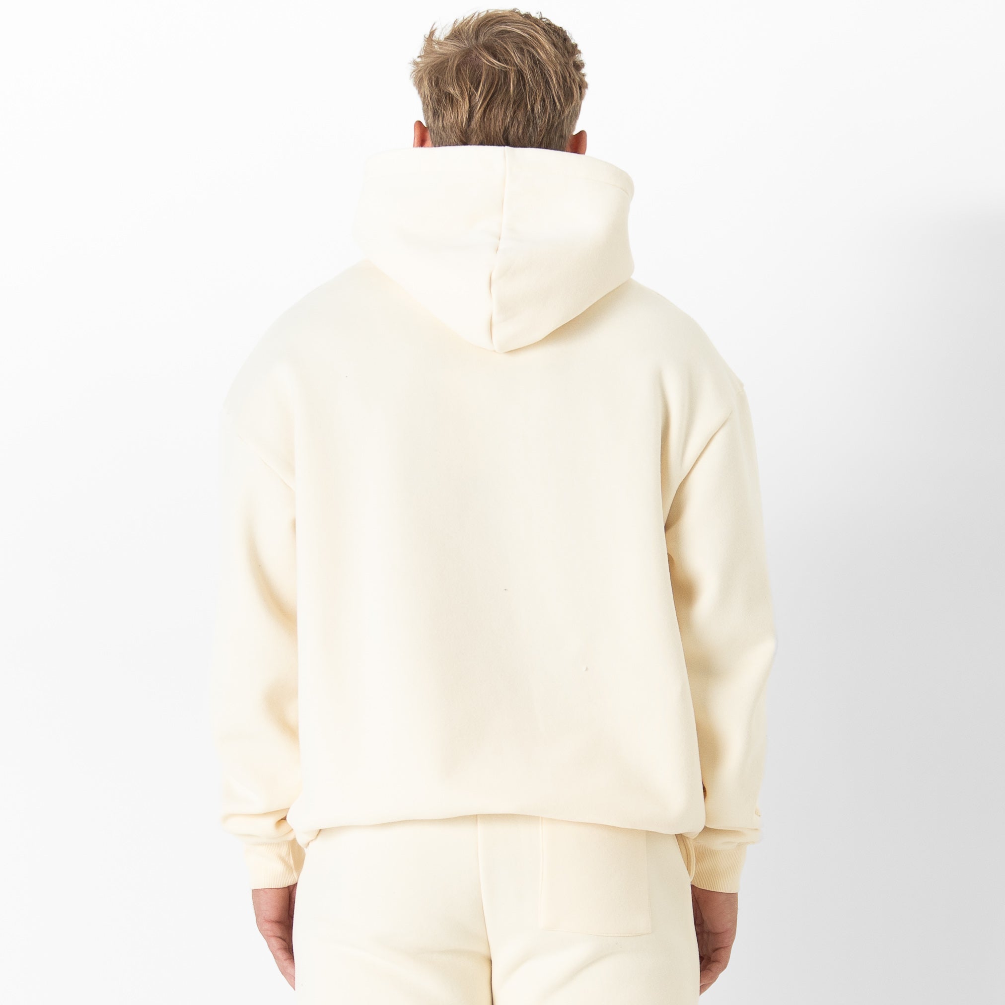 OVERSIZED LUX "SIMPLE" HOODIE - CREAM