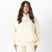 OVERSIZED LUX "SIMPLE" HOODIE - CREAM