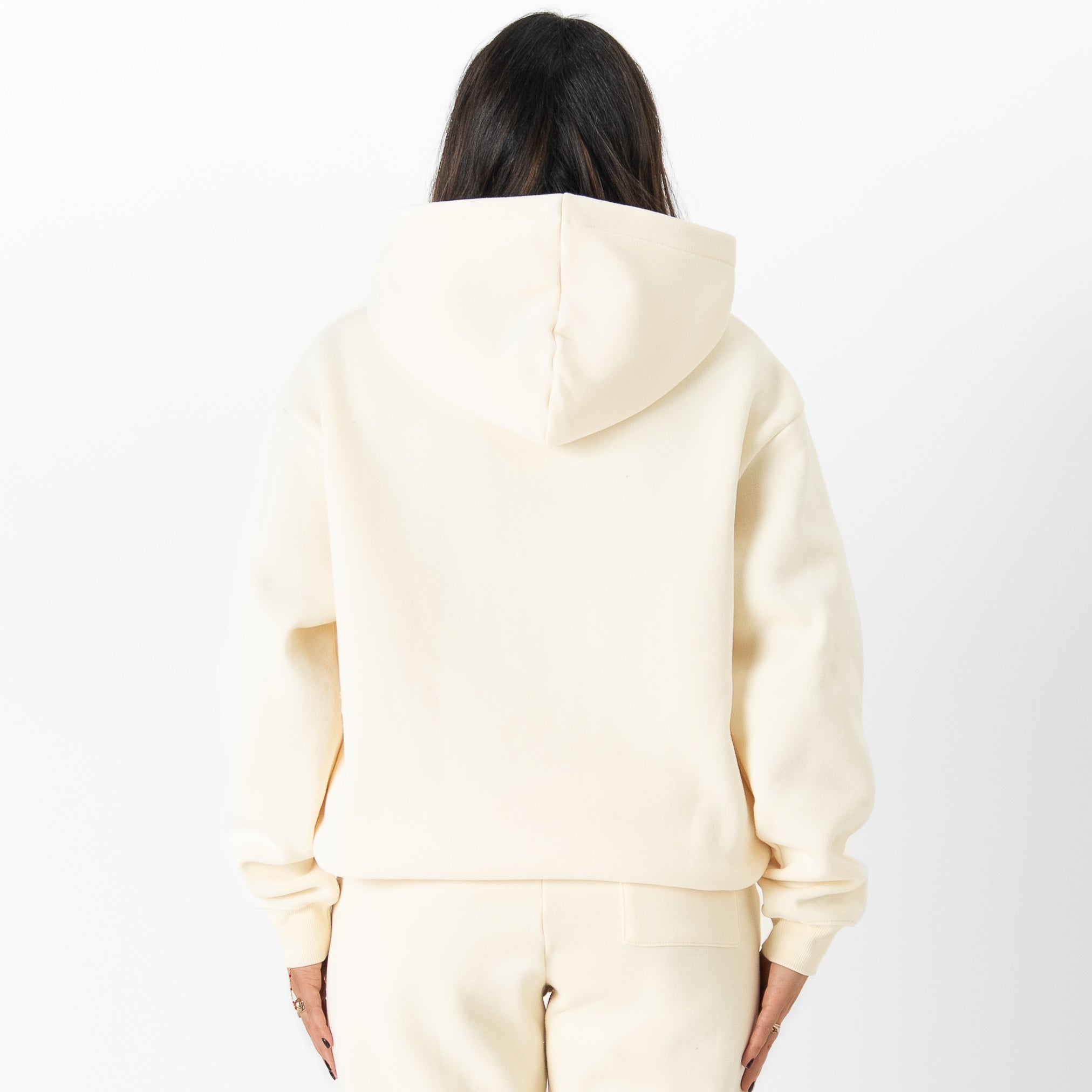 OVERSIZED LUX "SIMPLE" HOODIE - CREAM