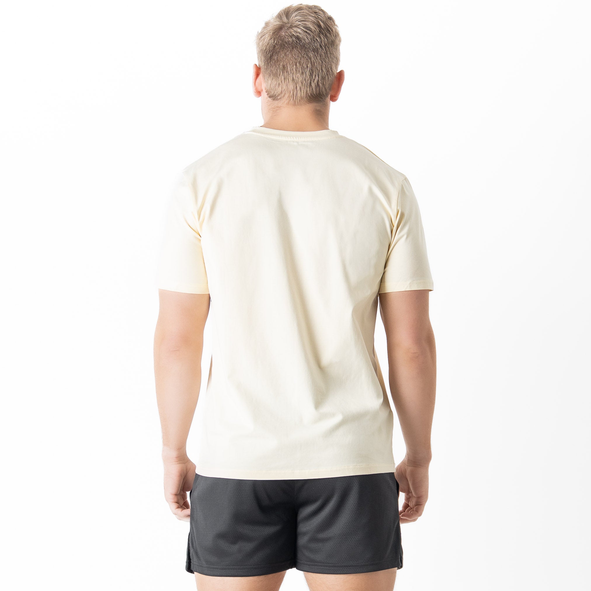 "SCRIPT" T-SHIRT - CREAM / BLACK