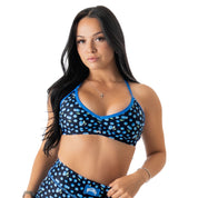 BLUEBERRY SPORTS BRA -  BLACK