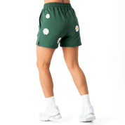 COTTON SHORTS (MID THIGH CUT) DAISY - GREEN