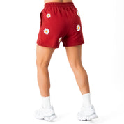 COTTON SHORTS (MID THIGH CUT) DAISY - MAROON